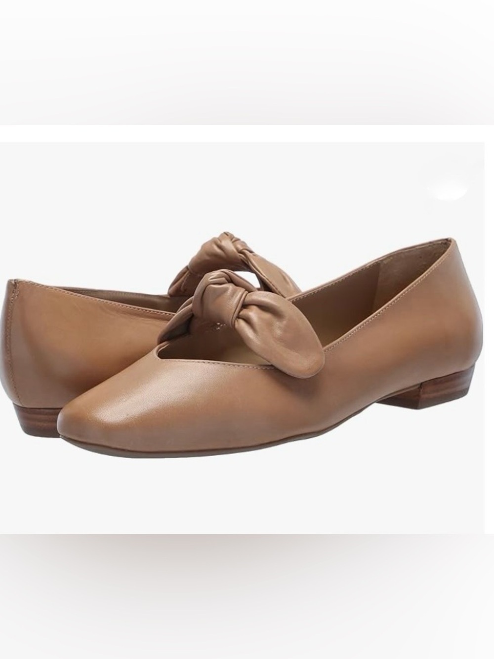 Bernardo Tan Knot-Detail Ballet Flat Size 7 - Picture 5 of 16